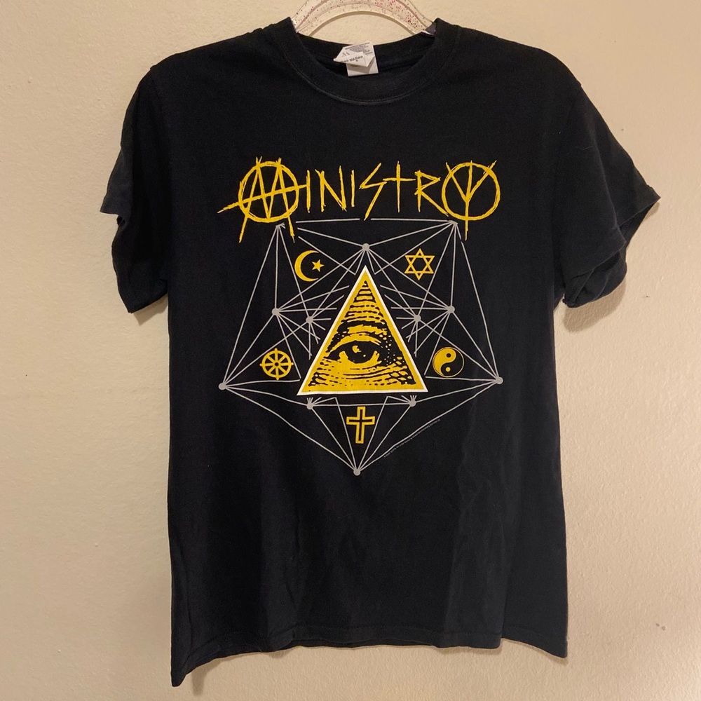 Ministry Band Concert T Shirt Metal Goth